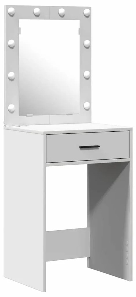 vidaXL Τραπέζι περιποίησης με συρτάρι 2 pcs Λευκό 50 x 41 x 135 εκ