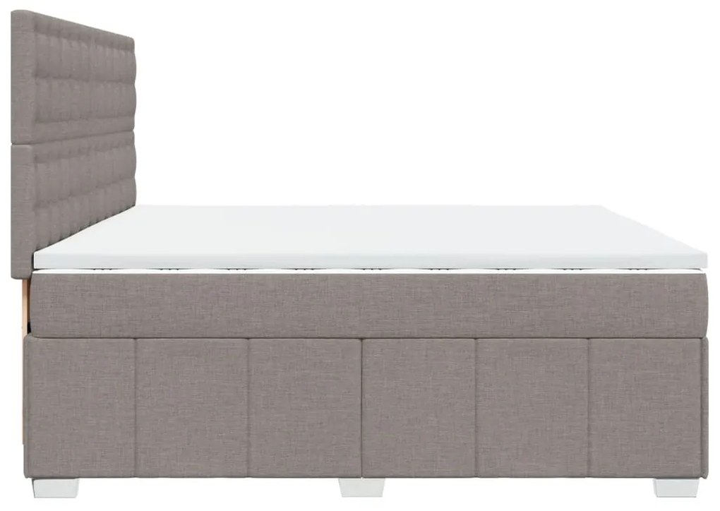 ΚΡΕΒΑΤΙ BOXSPRING ΜΕ ΣΤΡΩΜΑ TAUPE 200X200 ΕΚ. ΥΦΑΣΜΑΤΙΝΟ 3291793