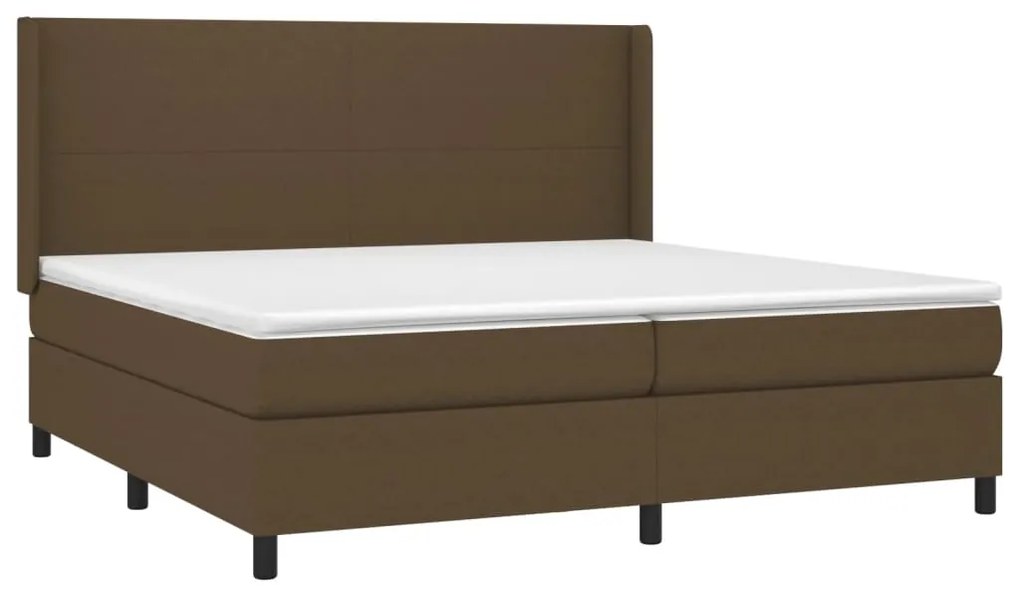 ΚΡΕΒΑΤΙ BOXSPRING ΜΕ ΣΤΡΩΜΑ ΣΚΟΥΡΟ ΚΑΦΕ 200X200 ΕΚ. ΥΦΑΣΜΑΤΙΝΟ 3131300