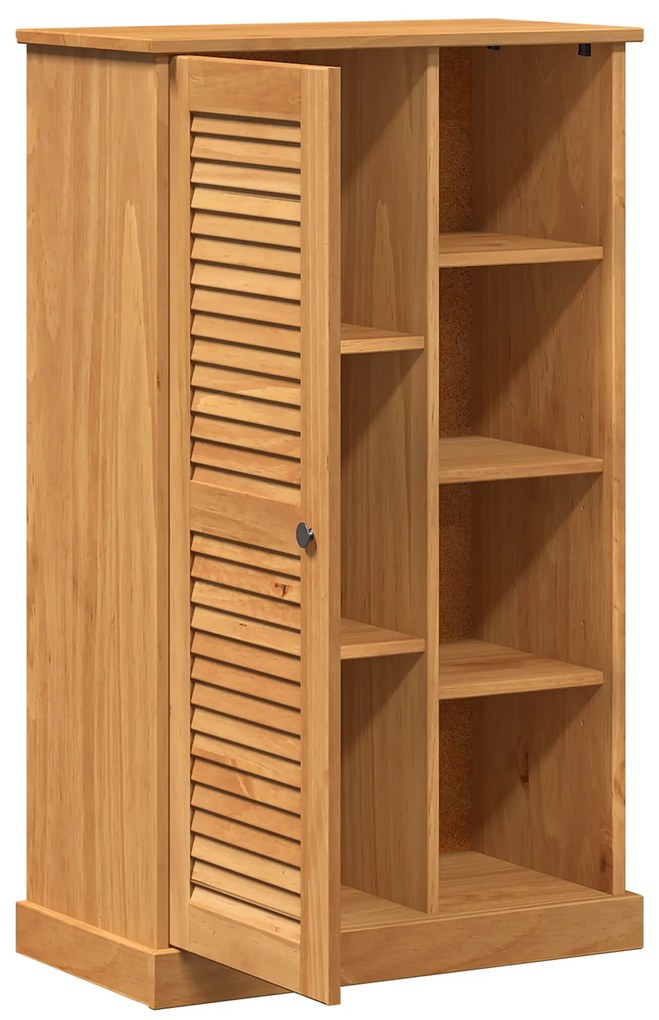 vidaXL Ντουλάπι Μπάνιου καφέ μελί 68 x 34 x 110 εκ. Μασίφ ξύλο πεύκου