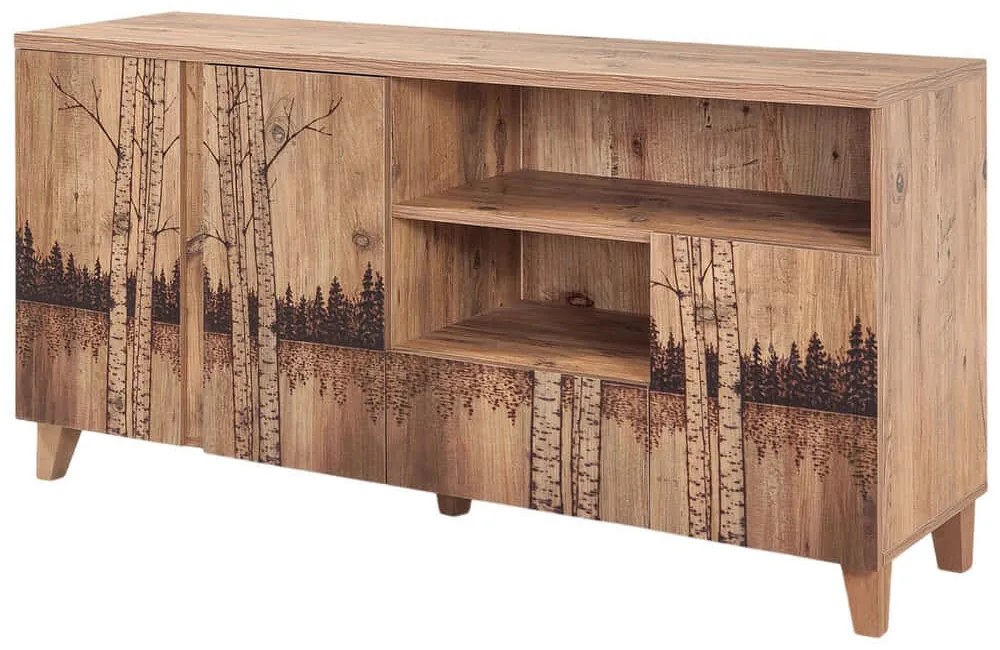 Έπιπλο Τηλεόρασης Marina Mila 863SPH3922 160x45x76cm Pine