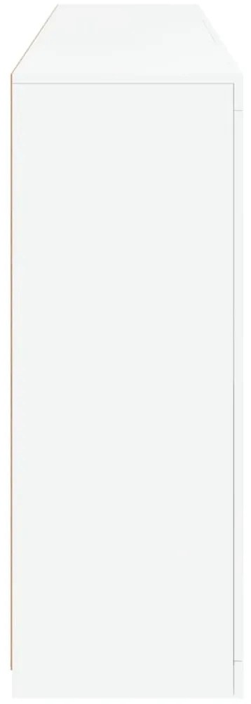 vidaXL Μπουφές με Φώτα LED Λευκός 181,5 x 37 x 100 εκ.
