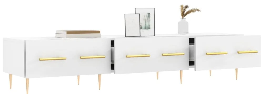 vidaXL Έπιπλο Τηλεόρασης Λευκό 150x36x30 εκ. από Επεξεργασμένο Ξύλο