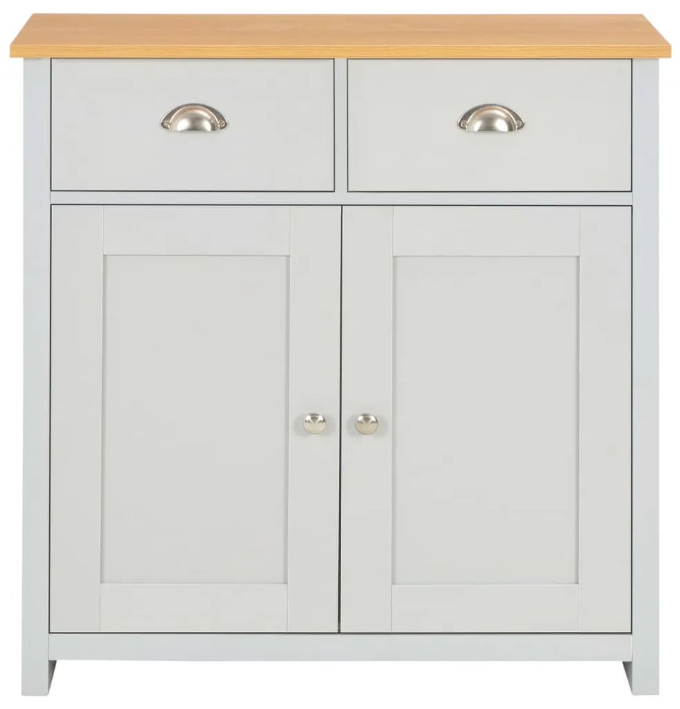 vidaXL Μπουφές Ψηλός Γκρι 79 x 35 x 81 εκ.