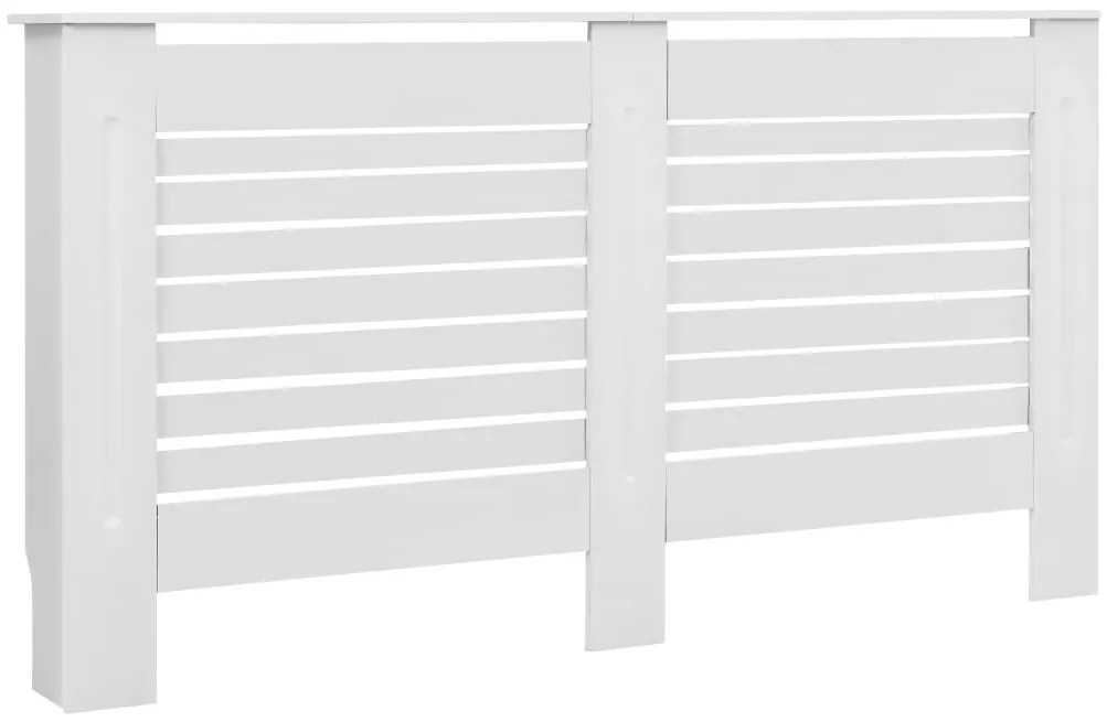 vidaXL Καλύμματα Καλοριφέρ 2 τεμ. Λευκά 152 x 19 x 81,5 εκ. από MDF