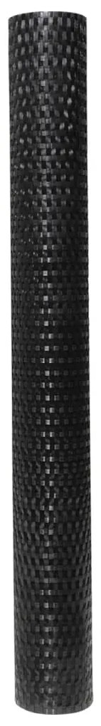 vidaXL Διαχωριστικό Βεράντας Μαύρο 400 x 90 εκ. από Συνθετικό Ρατάν