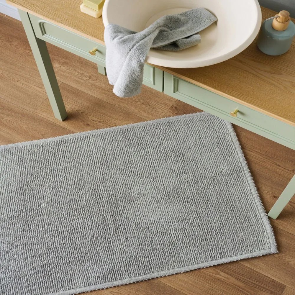 Πατάκι Μπάνιου Gerardo 22 Grey Kentia 50 X 80 100% Βαμβάκι