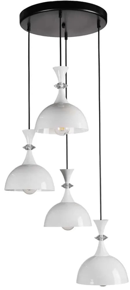 Φωτιστικό Οροφής 534LUN3885 Φ25x70cm 4xE27 40W White Opviq