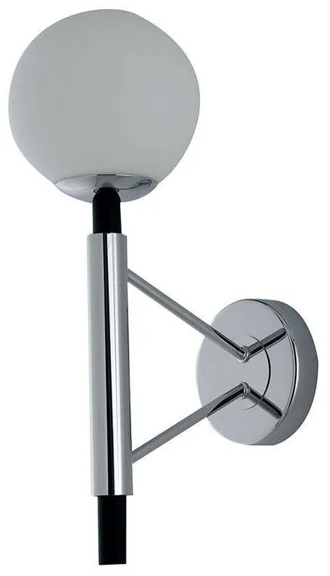 Φωτιστικό Τοίχου - Απλίκα I-Hammond-AP Chrome Luce Ambiente Design Metal, Glass