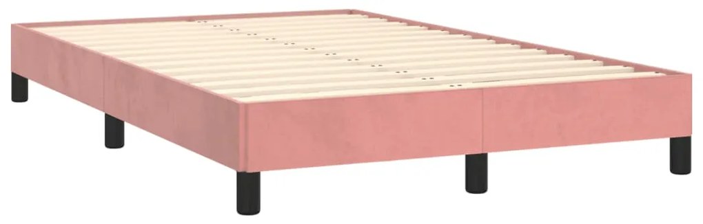 ΚΡΕΒΑΤΙ BOXSPRING ΜΕ ΣΤΡΩΜΑ ΡΟΖ 120X190 ΕΚ. ΒΕΛΟΥΔΙΝΟ 3269836