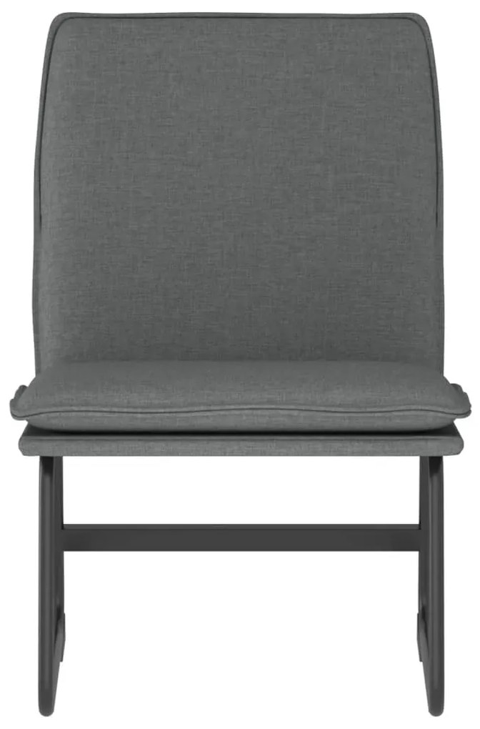 vidaXL Πολυθρόνα Σκούρο Γκρι 52 x 75 x 76 εκ. Υφασμάτινη