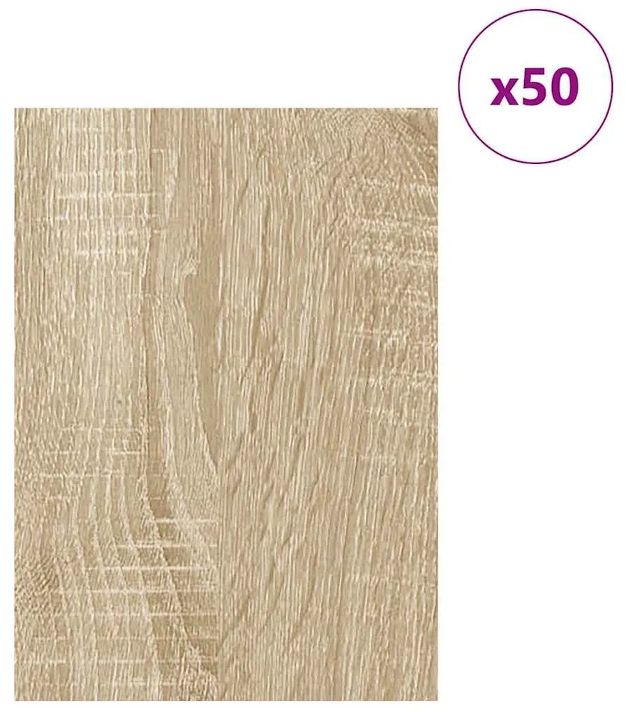 vidaXL Διακοσμητικά Πάνελ 50 pcs Δρύς Sonoma 30 x 42 x 0.27 εκ