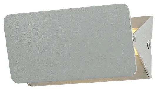 Φωτιστικό Επίτοιχο Aca ZD80645LEDGY PYRAMID Γκρι (Grey) 3000K