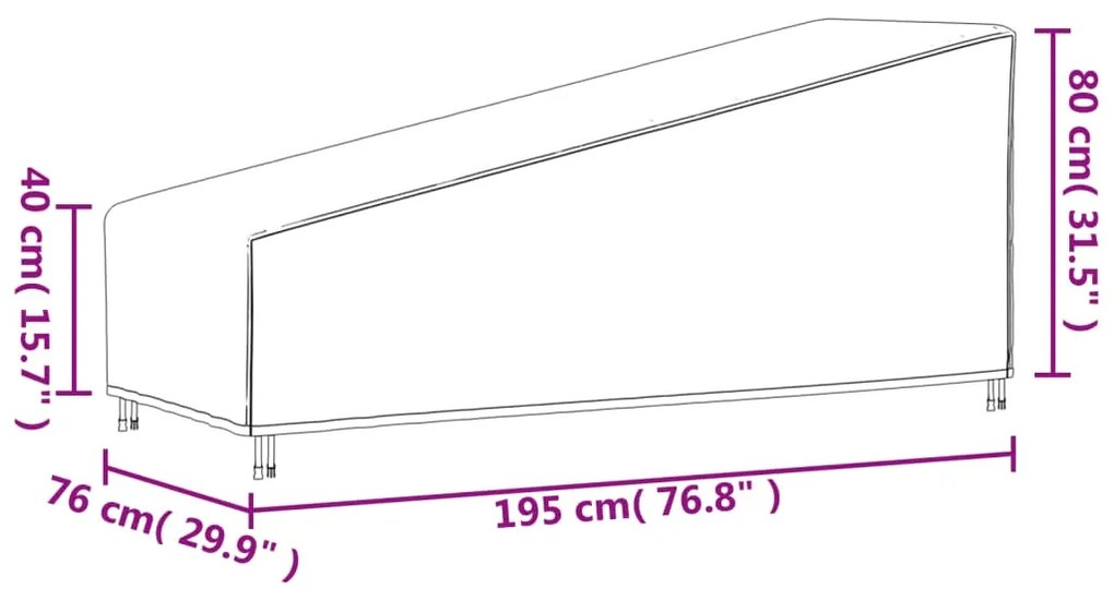 ΚΑΛΥΜΜΑ ΞΑΠΛΩΣΤΡΑΣ ΜΑΥΡΟ 195X76X40/80 ΕΚ. 420D ΎΦΑΣΜΑ OXFORD 359670