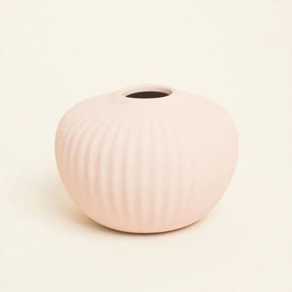 Beauty Home Ματ Κεραμικό Βάζο 15 cm x 11 cm  Κίτρινο