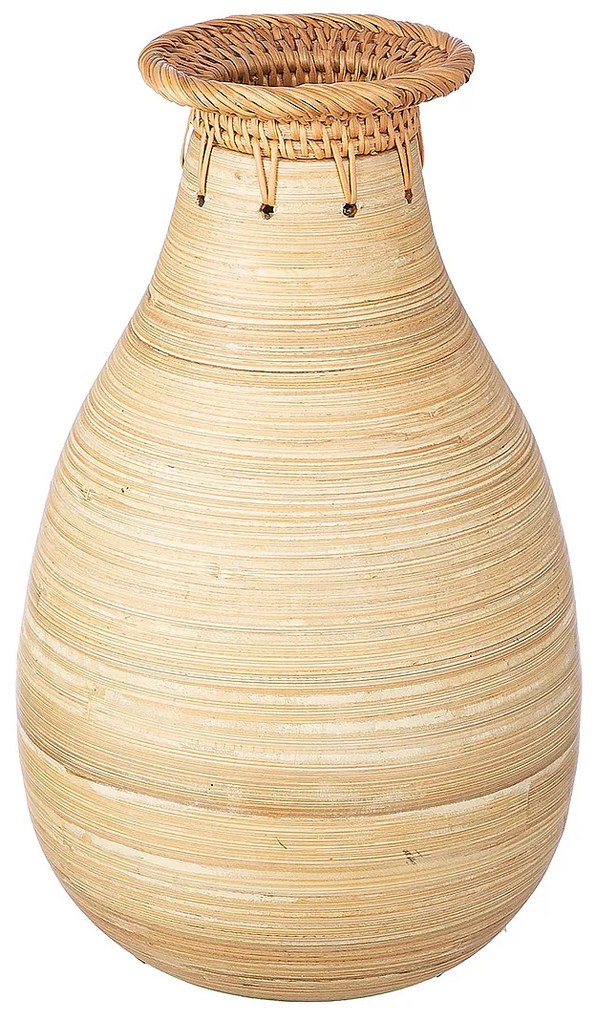 Βάζο ArteLibre Εκρού Μπαμπού/Rattan Φ19x33cm-05161122