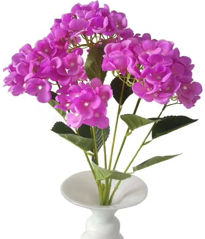 Τεχνητό Μπουκέτο Άλυσσος Lysiantha 5781-7 55cm Purple Supergreens Ύφασμα,Πλαστικό