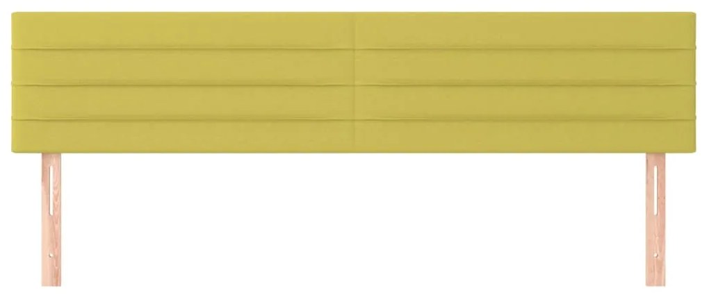 vidaXL Κεφαλάρια Κρεβατιού 2 τεμ. Πράσινα80 x 5 x 78/88 εκ. Υφασμάτινο