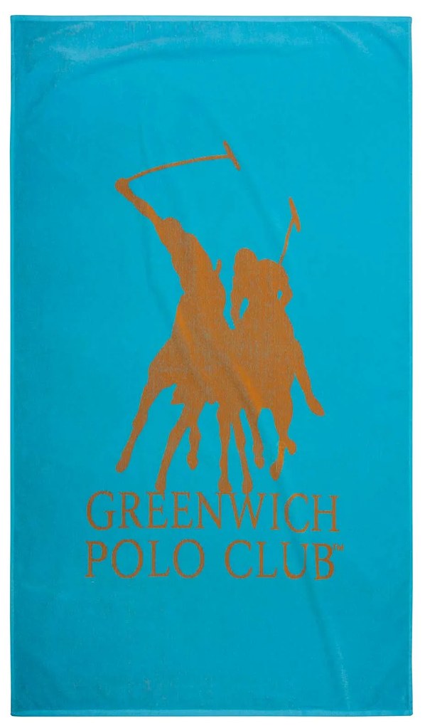 Πετσέτα Θαλάσσης Βαμβακερή 90x170εκ. Essential 3785 Τυρκουάζ Greenwich Polo Club