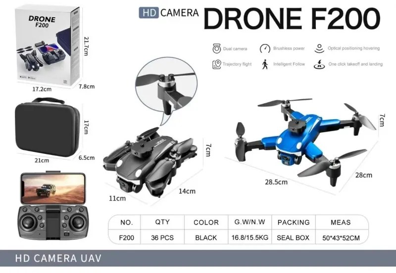 ΑΝΑΔΙΠΛΟΥΜΕΝΟ DRONE ΜΕ ΔΙΠΛΗ ΚΑΜΕΡΑ XF-F200-XF-F200