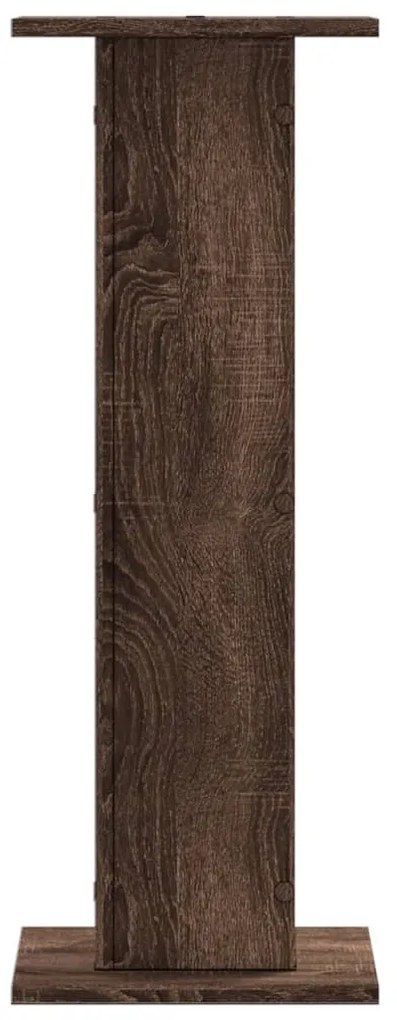 vidaXL Βάσεις Ηχείων 2 Τεμ. Καφέ Δρυς 30x30x80 εκ. Επεξεργασμένο Ξύλο