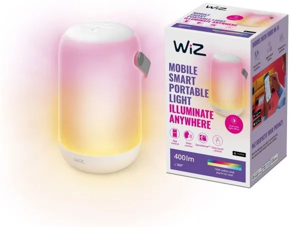 Έξυπνo Φορητό Φωτιστικό LED 13,5W Λευκό RGB 3CCT Dimmable 929003211522 Wiz-929003211522-Λευκό 929003211522