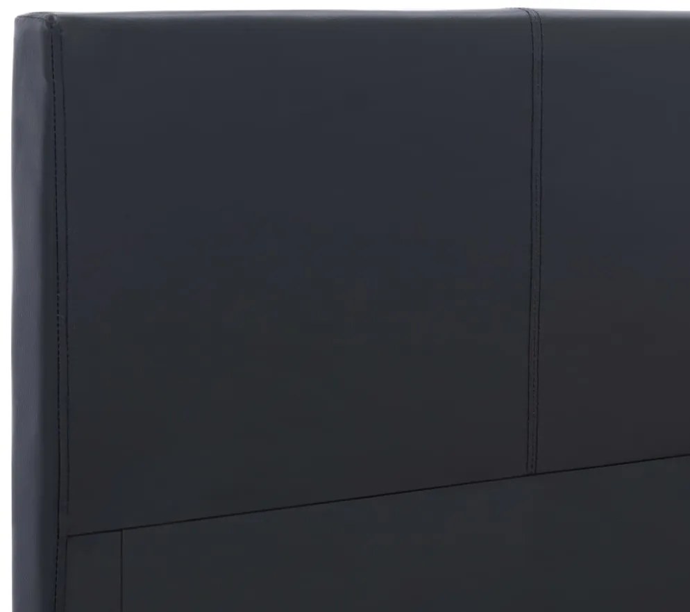 vidaXL Πλαίσιο Κρεβατιού Μαύρο 180 x 200 εκ. από Συνθετικό Δέρμα