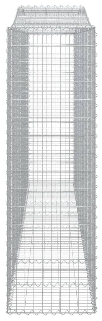 vidaXL Συρματοκιβώτια Τοξωτά 2 τεμ. 400x50x160/180 εκ. Γαλβαν. Ατσάλι