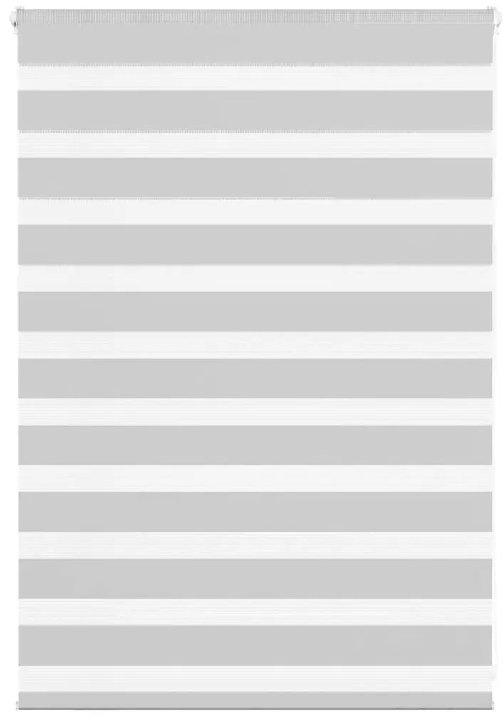 vidaXL Ζέβρα τυφλή Ανοιχτό Γκρι Πλάτος υφάσματος 100,9 εκ. Πολυεστέρας