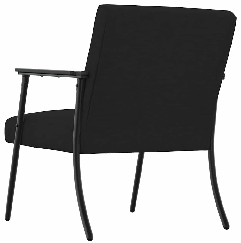 vidaXL Πολυθρόνα Μαύρο 59 x 75 x 78 εκ ύφασμα