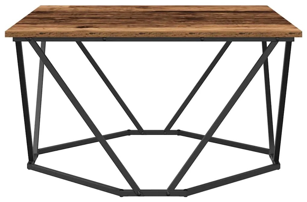vidaXL Τραπεζάκι σαλονιού Παλαιό ξύλο 80 x 80 x 45 cm