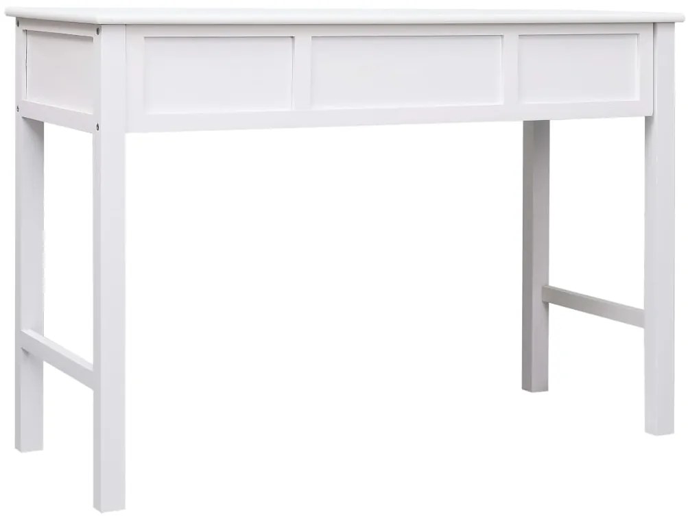 vidaXL Γραφείο Λευκό 110 x 45 x 76 εκ. Ξύλινο