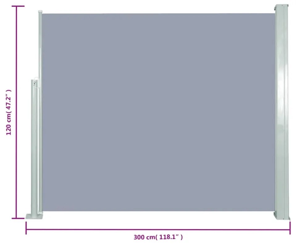 ΣΚΙΑΣΤΡΟ ΠΛΑΪΝΟ ΣΥΡΟΜΕΝΟ ΓΚΡΙ 120 X 300 ΕΚ. 45363