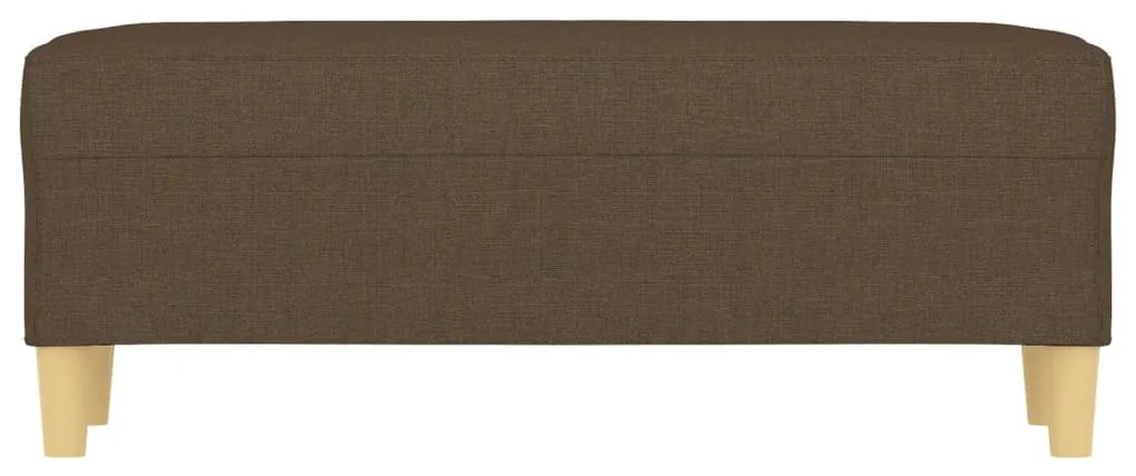 vidaXL Πάγκος Καφέ 100x35x41 εκ. Υφασμάτινος
