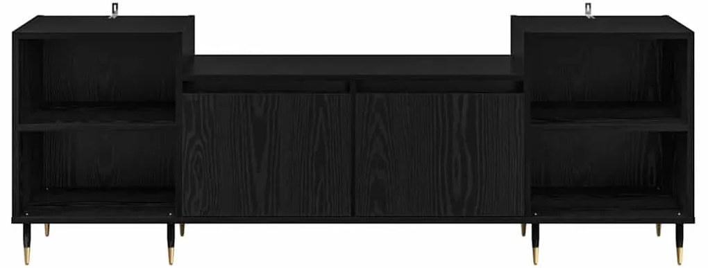 vidaXL Ντουλάπι TV Μαύρη Οξυά 160 x 35 x 55 εκ. Επεξεργασμένο ξύλο