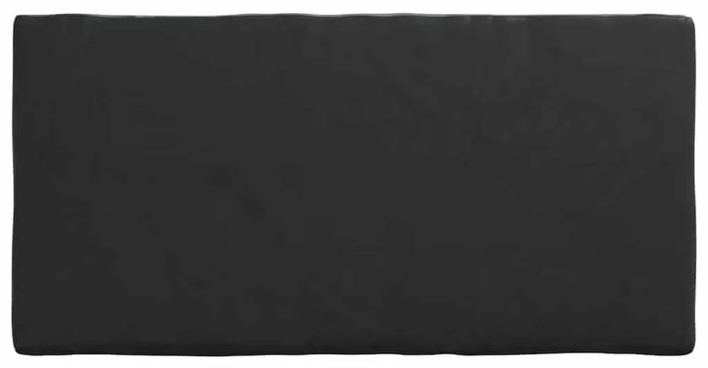 vidaXL Κάλυμμα Τραπέζι Μονόχρωμο Μαύρο 102 x 202 x 15 εκ ύφασμα