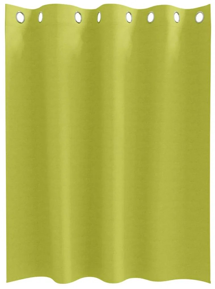vidaXL Κουρτίνες με κουρτίνες 2 pcs Λαχανί 140x140cm Πολυεστέρας