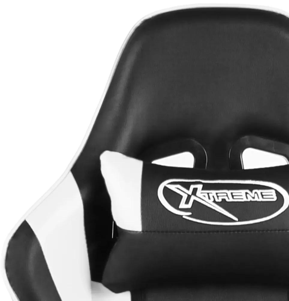 vidaXL Καρέκλα Gaming Περιστρεφόμενη Λευκή PVC