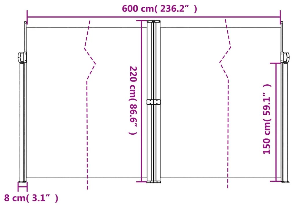 ΣΚΙΑΣΤΡΟ ΠΛΑΪΝΟ ΣΥΡΟΜΕΝΟ TAUPE 220 X 600 ΕΚ. 4004679