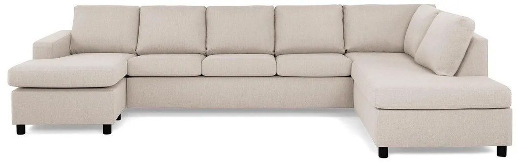 Γωνιακός Καναπές Scandinavian Choice C157, Ανοιχτό καφέ, 344x199x80cm
