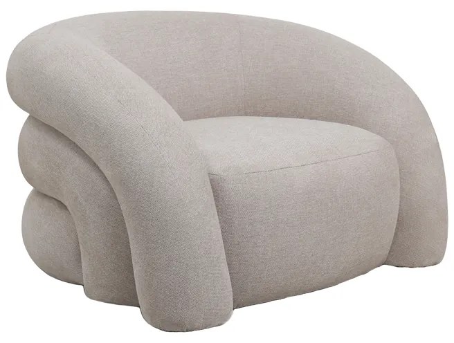 Πολυθρόνα Lexy  κρεμ ύφασμα 100x89.5x60εκ