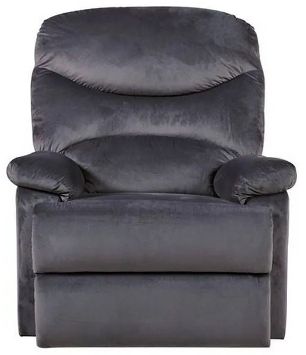 Πολυθρόνα Luisa Relax Dark Grey Velure Ε9780,3 80x90x99cm Βελούδο