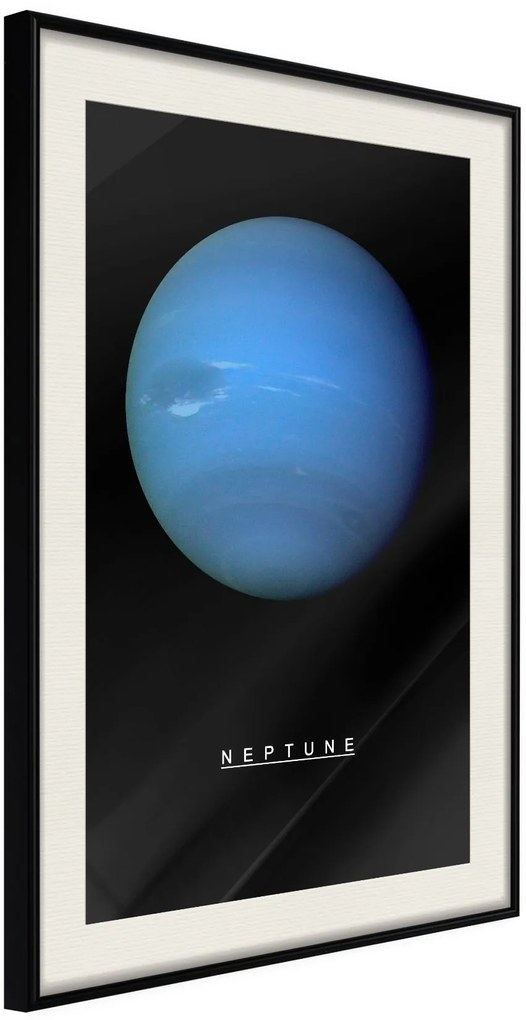 Αφίσα - The Solar System: Neptun - 20x30 - Μαύρο - Με πασπαρτού