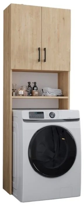 Έπιπλο πλυντηρίου Holton Megapap χρώμα sapphire oak 65,5x30x180εκ.-GP041-0054,2