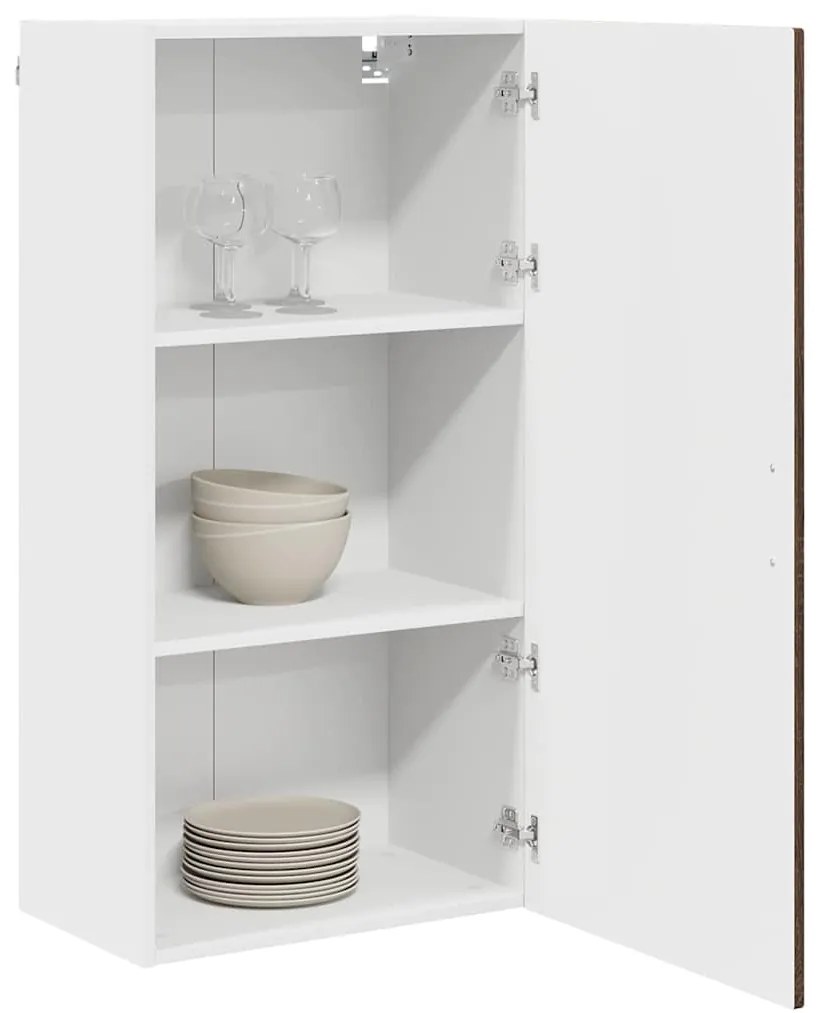 vidaXL Κρεμαστό ντουλάπι κουζίνας με ράφι Καφέ δρυς 50 x 31 x 100 εκ.