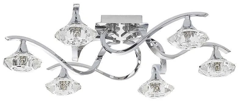 Φωτιστικό Οροφής Tesalli VI 4653 Chrome Nowodvorski Metal, Glass
