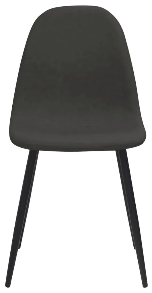 vidaXL Καρέκλες Τραπεζαρίας 2 τεμ. Μαύρες 45x53,5x83 εκ. Συνθ. Δέρμα