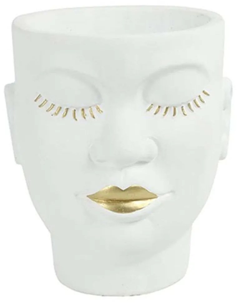 Κασπώ Lips 013.787463 18x19cm White Ceramic