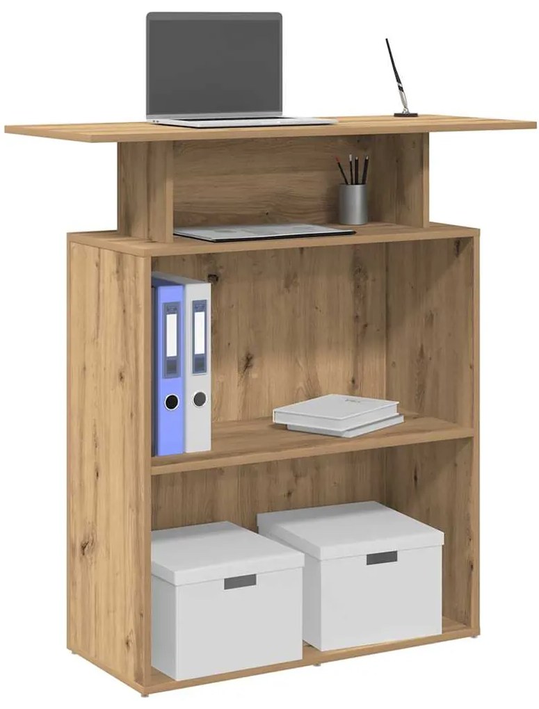 vidaXL Γραφείο υποδοχής 100x40x104 εκ. Επεξεργασμένο Ξύλο