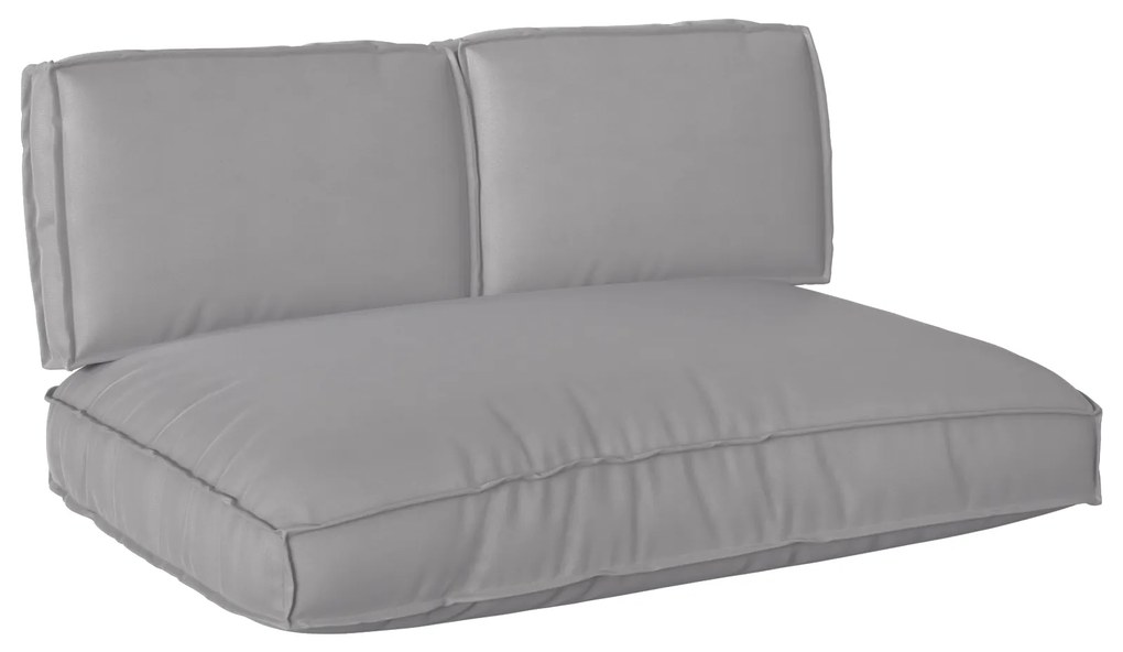 vidaXL Σετ Μαξιλαριών Πάγου 3 pcs Γκρι 120 x 80 x 12 cm Ύφασμα Oxford
